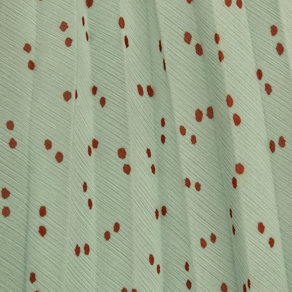 NEW Uniqlo Blue Red Polka Dot Midi Summer Dress Size S Preppy Feminine Boho - Picture 5 of 9